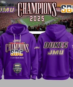JMU Football 2025 SBC Champs Hoodie