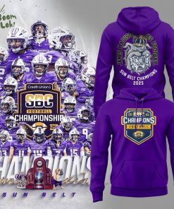 James Madison Dukes Football Sun Belt Champions Hoodie