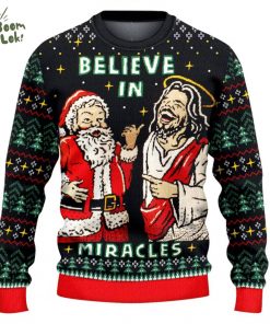 Jesus Believe In Miracle Ugly Christmas Sweater