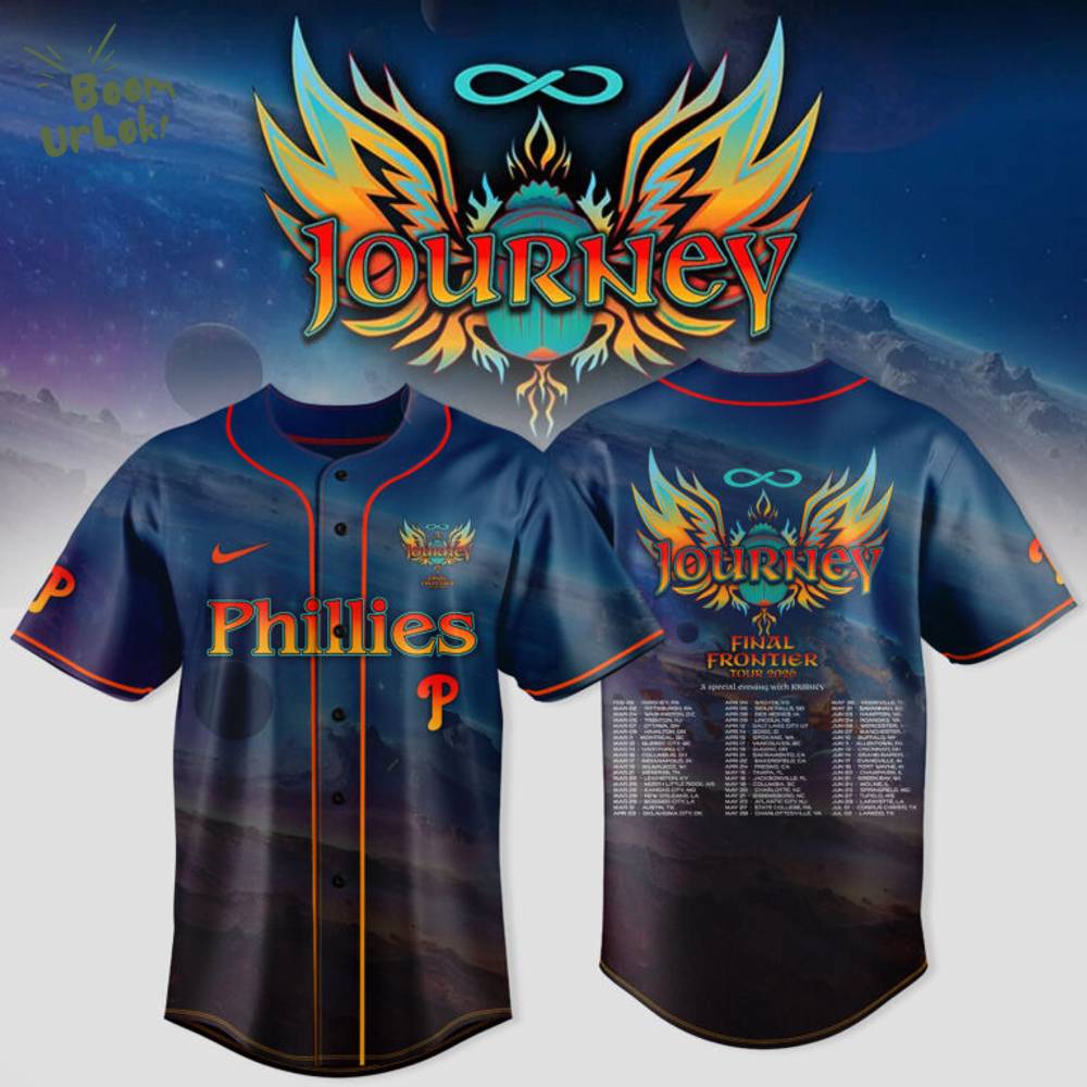Journey “Final Frontier Tour 2026” Philadelphia Phillies Limited Baseball Jersey Journey “Final Frontier Tour 2026” Philadelphia Phillies Limited Baseball Jersey