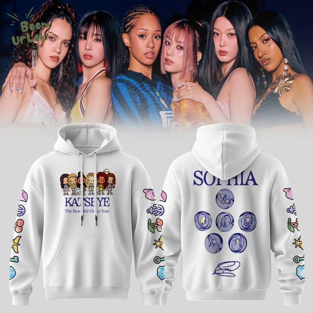 KATSEYE “Beautiful Chaos” Tour White Hoodie KATSEYE “Beautiful Chaos” Tour White Hoodie