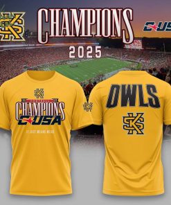 KS Football 2025 CUSA Champs Tshirt