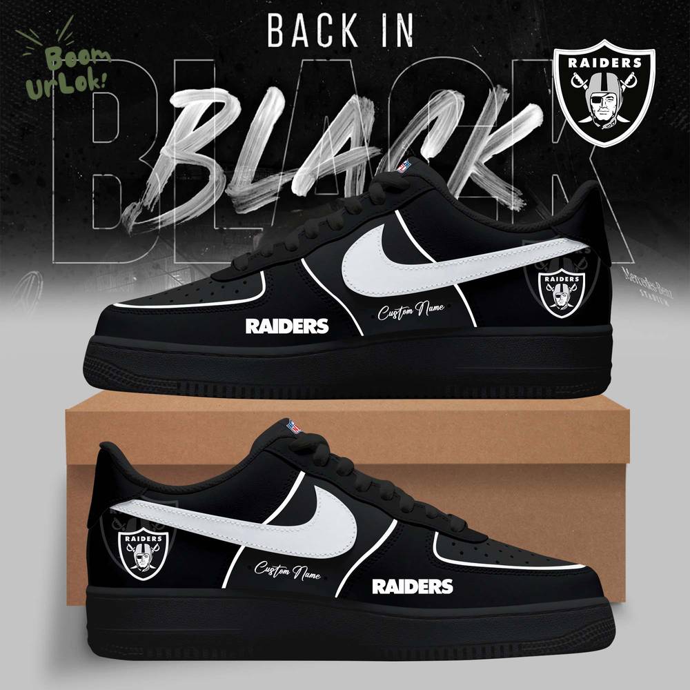 Las Vegas Raiders – 2025 Back In Black Limited Edition AF1 Las Vegas Raiders – 2025 Back In Black Limited Edition AF1