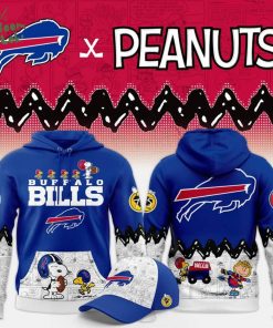 Limited Edition Buffalo Bills ” Peanuts Night ” Snoopy Hoodie 2025