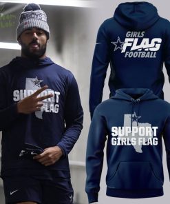 Limited Edition Dallas Cowboys Support Girls Flag Hoodie 2025