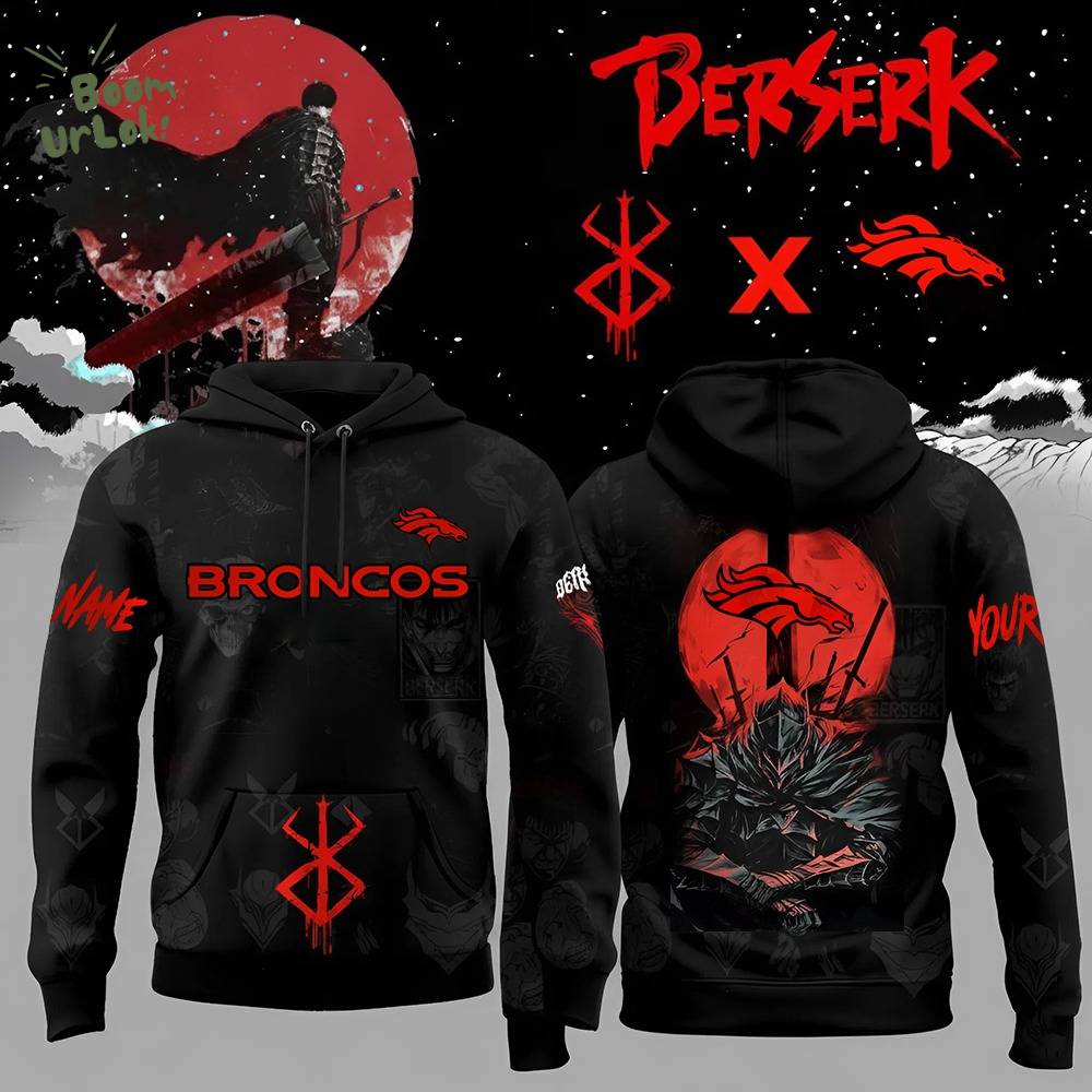 Limited Edition Denver Broncos x Berserk-3D Unisex Hoodie Limited Edition Denver Broncos x Berserk-3D Unisex Hoodie