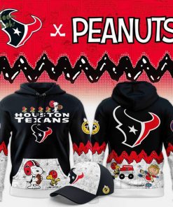 Limited Edition Houston Texans ” Peanuts Night ” Snoopy Hoodie 2025