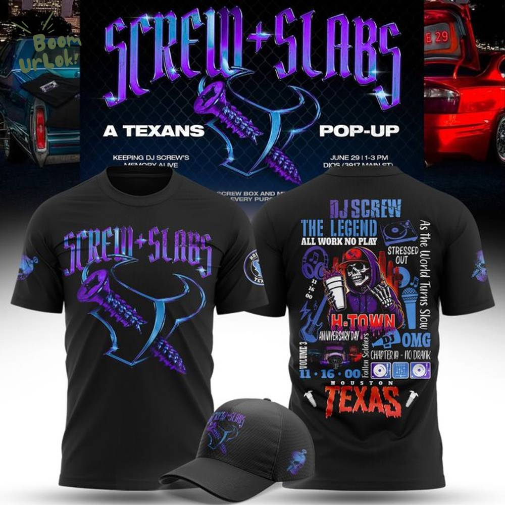 Limited Edition Houston Texans x DJ Screw 2025 T-shirt Limited Edition Houston Texans x DJ Screw 2025 T-shirt