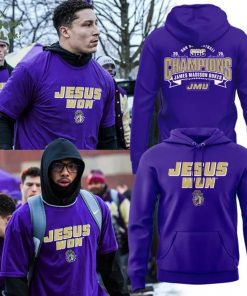 Limited Edition JMU Football JESUS WON Hoodie