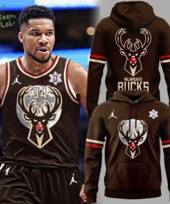 Limited Edition Milwaukee Bucks Christmas Night Hoodie 2025