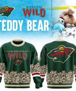 Limited Edition Minnesota Wild ” Teddy Bear” 2025 SWEATSHIRT