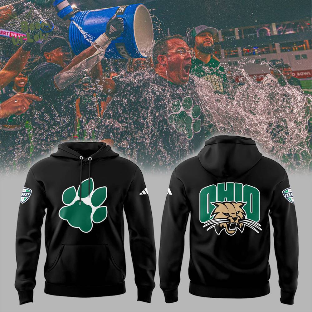 Limited Edition Ohio Bobcats Football Hoodie Limited Edition Ohio Bobcats Football Hoodie