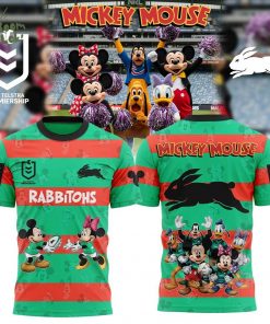 Limited Edition S.S Rabbitohs Mickey Mouse Shirt