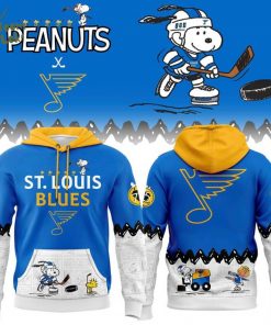 Limited Edition St. Louis Blues ” Peanuts Night ” Snoopy Hoodie