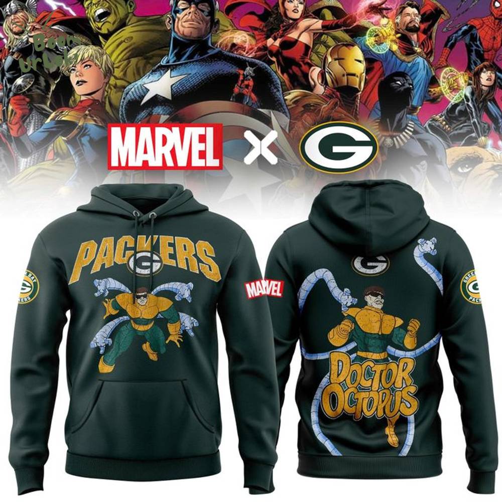Limited Green Bay Packers x Marvel's Doctor Octopus Hoodie Limited Green Bay Packers x Marvel's Doctor Octopus Hoodie