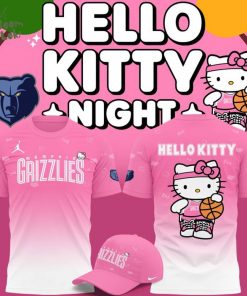 Limited edition T-Shirt Memphis Grizzlies x Hello Kitty for fans!