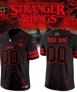Lions “Stranger Things Edition” Limited Football Jersey V2 (Custom)