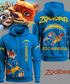 Los Angeles Chargers Football Zootopia Hoodie 2025 Limited Edition-3D Unisex Hoodie