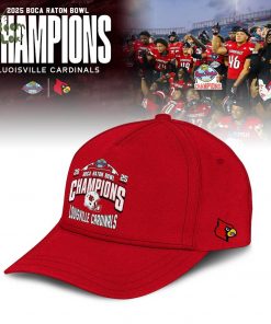 Louisville Cardinals 2025 Boca Raton Bowl Champions Hoodie