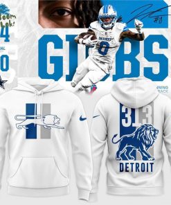 Men’s Nike White “Detroit Lions 313 Grit” Hoodie
