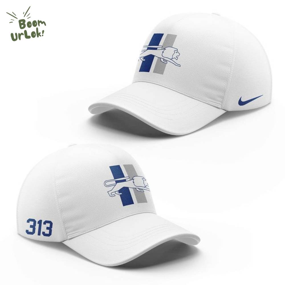 Men's Nike White "Detroit Lions 313 Grit" Hoodie Men's Nike White "Detroit Lions 313 Grit" Hoodie