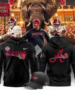Men’s Red Alabama Crimson Tide 2026 Rose Bowl Game Hoodie – Black