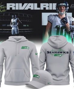 Men’s Seattle Seahawks Nike Gray 2025 Rivalries Collection Sideline Full-Hoodie