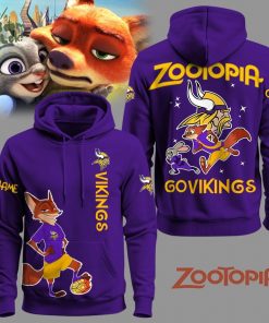 Minnesota Vikings Football Zootopia Hoodie 2025 Limited Edition-3D Unisex Hoodie