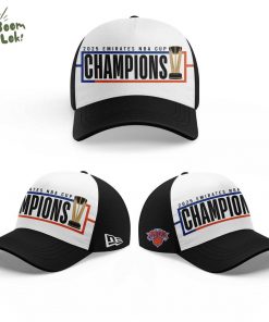 NY Knicks Emirates NBA Cup 2025 Champions Black Shirt