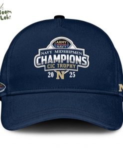 Navy Midshipmen – Back-to-Back CIC Trophy Champions 2025 Hoodie