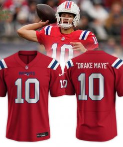 New England Patriots Drake Maye Classic Logo Special Edition Jersey 2025