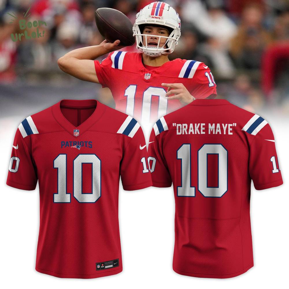 New England Patriots Drake Maye Classic Logo Special Edition Jersey 2025 New England Patriots Drake Maye Classic Logo Special Edition Jersey 2025