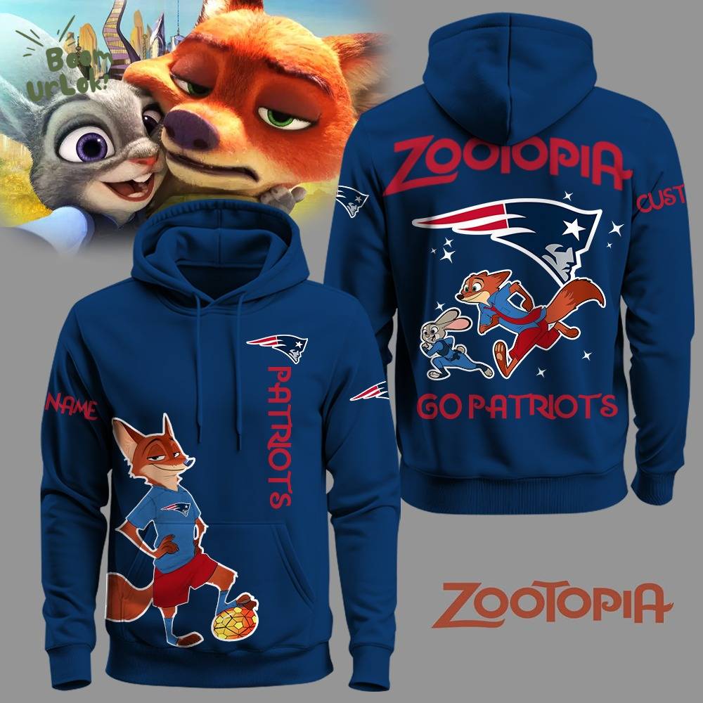 New England Patriots Football Zootopia Hoodie 2025 Limited Edition-3D Unisex Hoodie New England Patriots Football Zootopia Hoodie 2025 Limited Edition-3D Unisex Hoodie