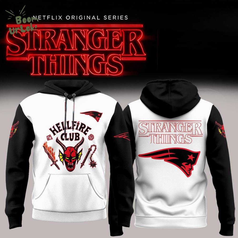 New England Patriots Hellfire Club Stranger Things 2025 Hoodie-3D Unisex Hoodie New England Patriots Hellfire Club Stranger Things 2025 Hoodie-3D Unisex Hoodie