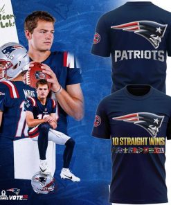 New England Patriots TEN wins in a row for the Pats T-shirt