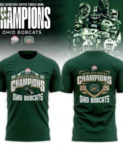 Ohio Bobcats 2025 Scooter’s Coffee Frisco Bowl Champions T-shirt