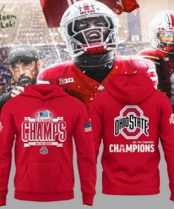 Ohio State Buckeyes Red Hoodie- We Are Champions 2025
