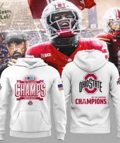 Ohio State Buckeyes White Hoodie – We are champions 2025