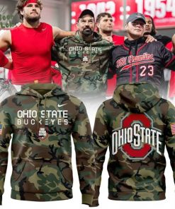 Ohio State Football Military Appreciation Camo Hoodie 2025