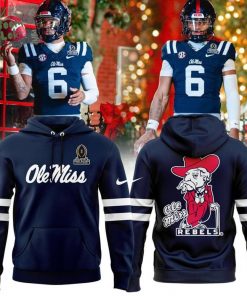 Ole Miss Football 2025 CFB Hotty Toddy Pullover Hoodie