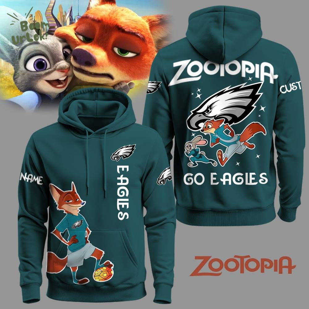 Philadelphia Eagles Football Zootopia Hoodie 2025 Limited Edition-3D Unisex Hoodie Philadelphia Eagles Football Zootopia Hoodie 2025 Limited Edition-3D Unisex Hoodie