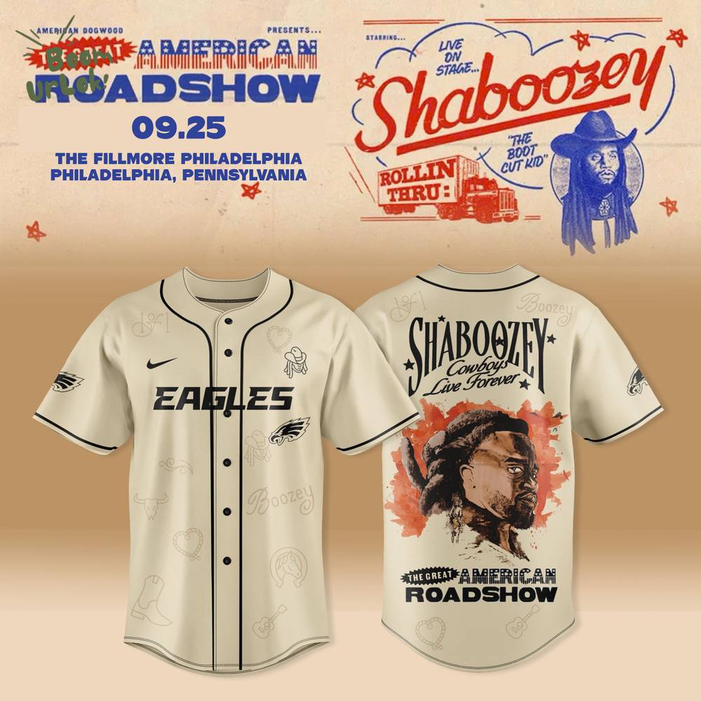 Philadelphia Eagles X Shaboozey – The Great American Roadshow 2025 Merch Philadelphia Eagles X Shaboozey – The Great American Roadshow 2025 Merch