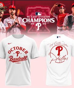 Philadelphia Phillies NL East Champions 2025 – Red October Returns Tee