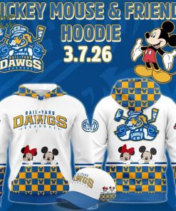 Roanoke Rail Yard Dawgs 2025 Mickey Mouse & Friends New Hoodie