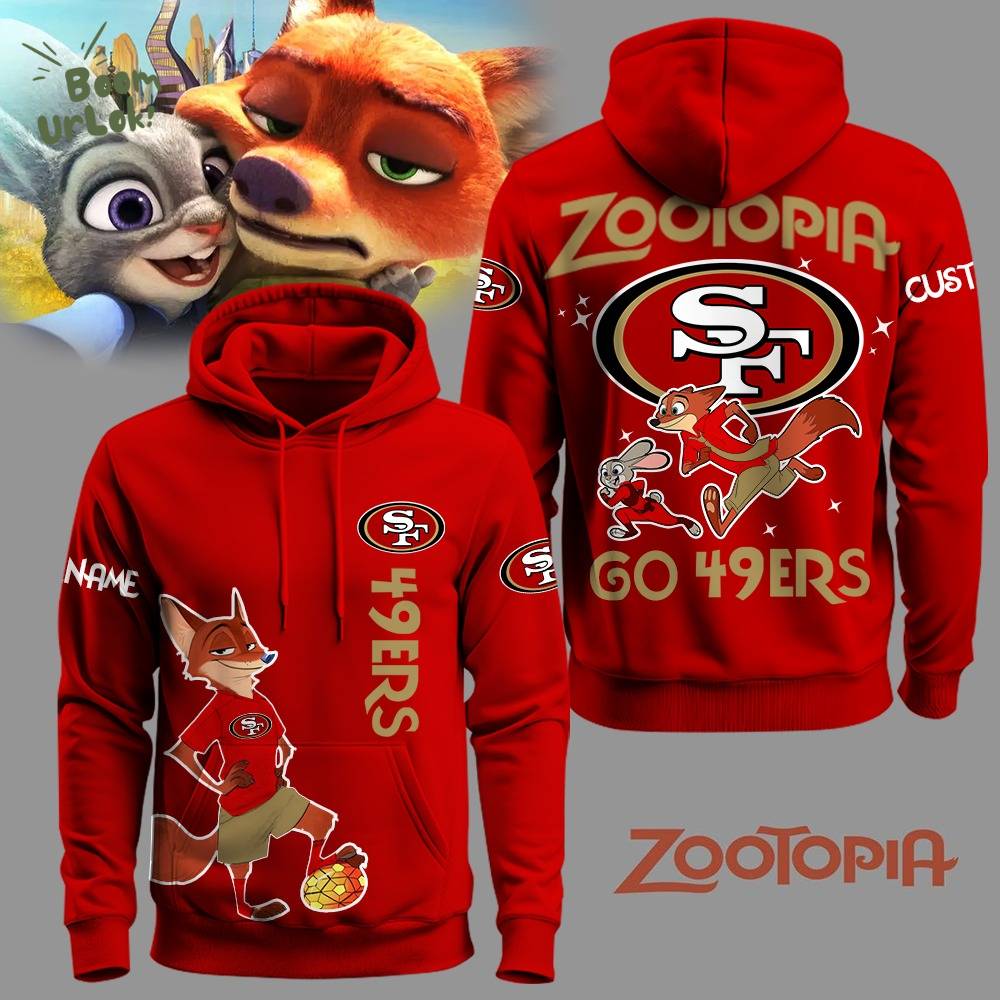 San Francisco 49ers Football Zootopia Hoodie 2025 Limited Edition-3D Unisex Hoodie San Francisco 49ers Football Zootopia Hoodie 2025 Limited Edition-3D Unisex Hoodie