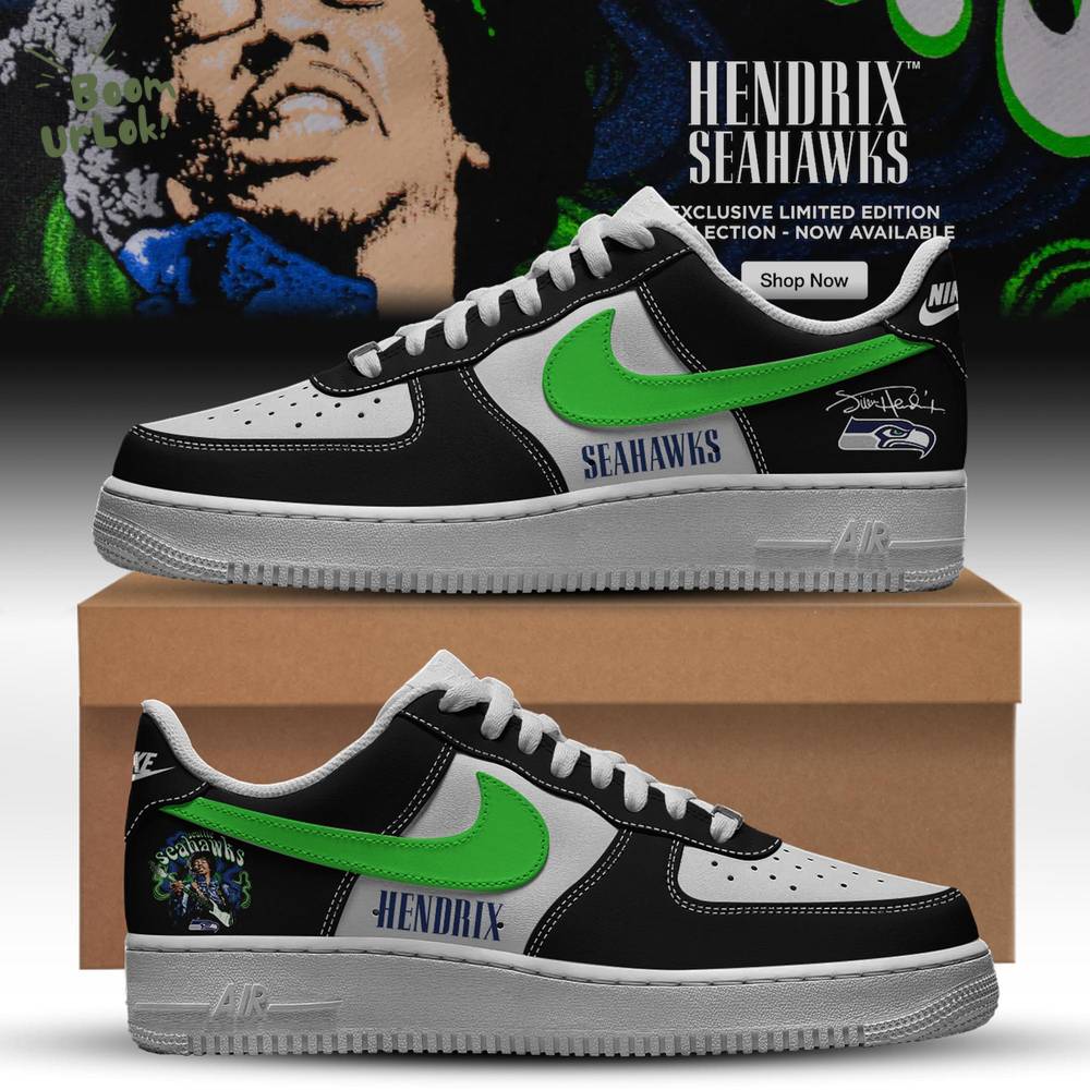 Seahawks Collection x Jimi Hendrix™ Limited Air Force 1 Seahawks Collection x Jimi Hendrix™ Limited Air Force 1