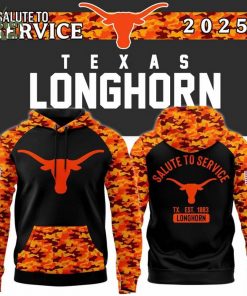 Special edition – Texas Longhorns Football 2025 Salute To Service Hoodie
