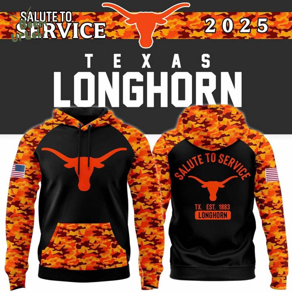 Special edition - Texas Longhorns Football 2025 Salute To Service Hoodie Special edition - Texas Longhorns Football 2025 Salute To Service Hoodie