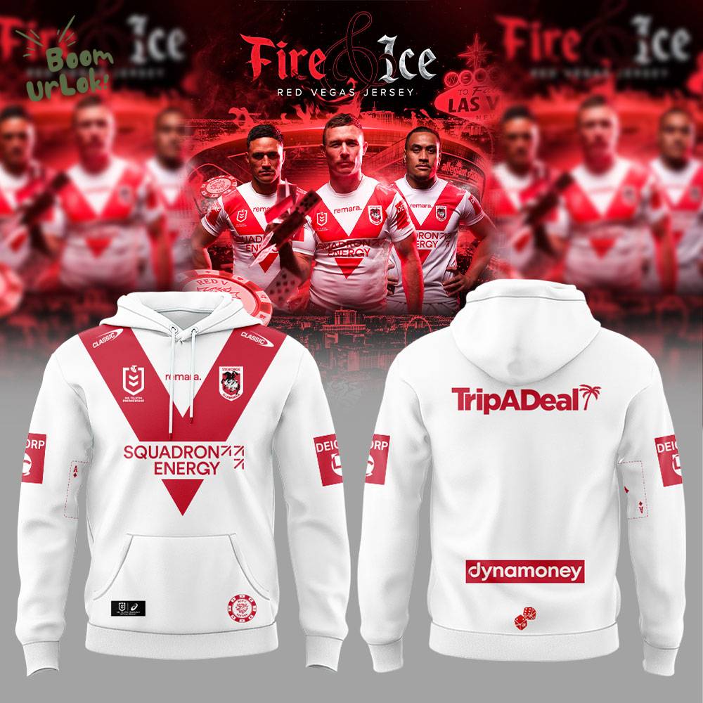 St. George Illawarra Dragons 2026 Dragons Vegas Fire & Ice Men’s Combo Hoodie St. George Illawarra Dragons 2026 Dragons Vegas Fire & Ice Men’s Combo Hoodie