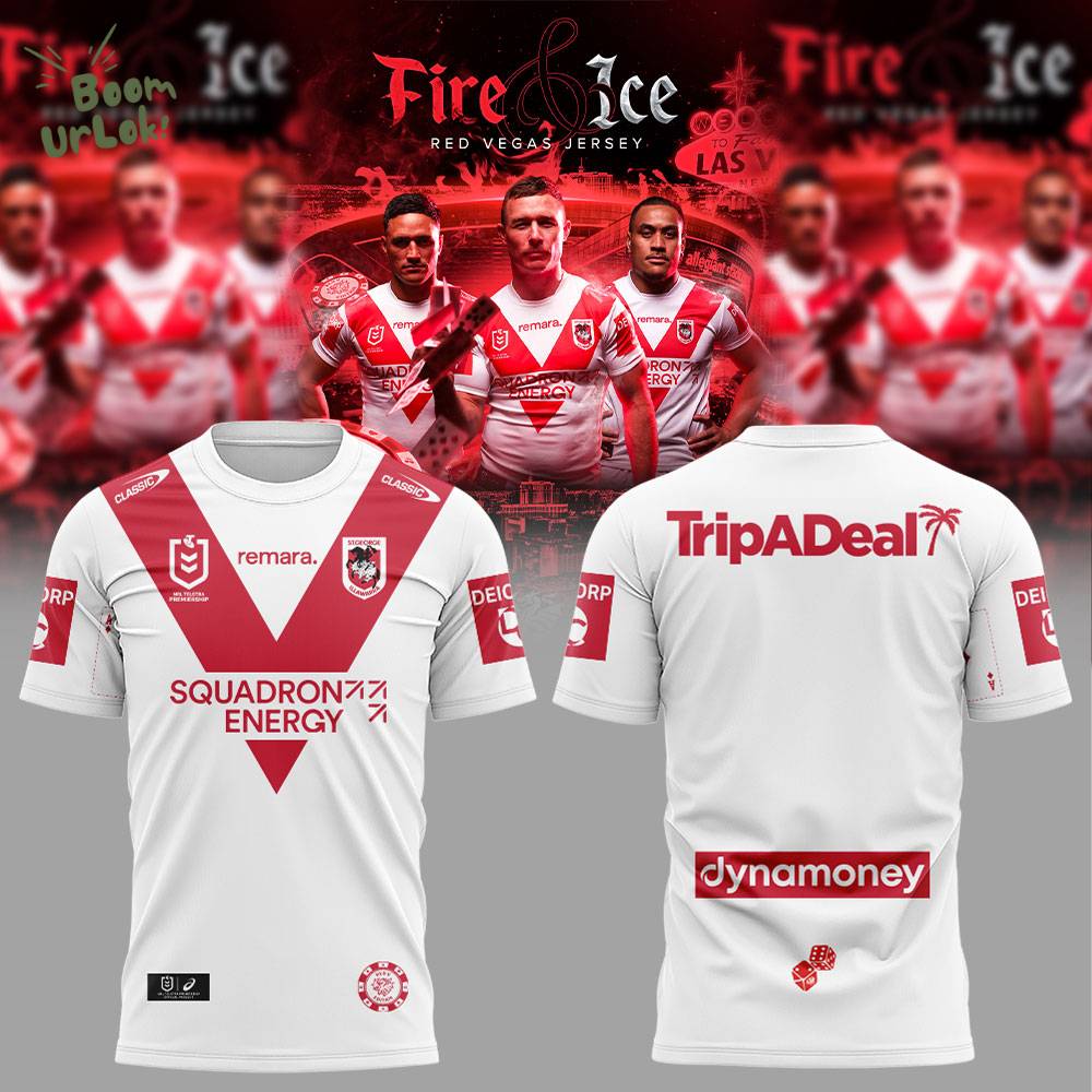 St. George Illawarra Dragons 2026 Dragons Vegas Fire & Ice Men’s Combo Shirt St. George Illawarra Dragons 2026 Dragons Vegas Fire & Ice Men’s Combo Shirt
